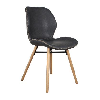 Durada - Dining Chair (Dark Grey PU)