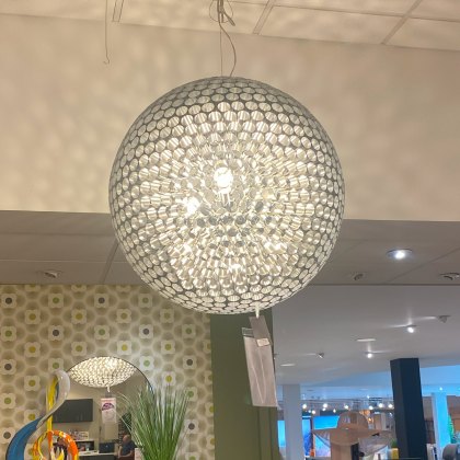 Dar - Serafina 6 Light Pendant Brushed