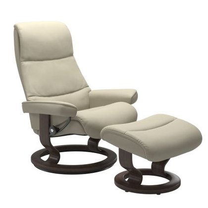 Stressless View - Recliner Chair and Footstool (Classic Base) Stressless View - Recliner Chair and Footstool (Classic Base)