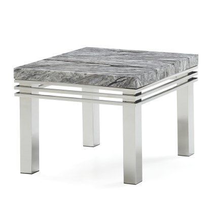 Mercury - End Table (Grey Marble)