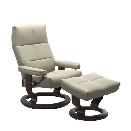 Stressless David - Recliner Chair with Footstool (Classic Base)