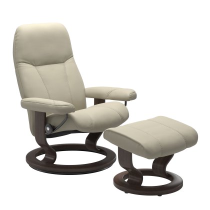 Stressless Consul - Recliner Chair and Footstool (Classic Base) Stressless Consul - Recliner Chair and Footstool (Classic Base)
