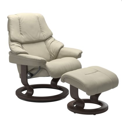 Stressless Reno - Recliner Chair with Footstool (Classic Base)