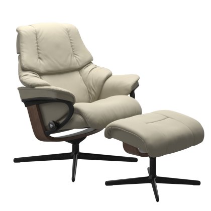 Stressless Reno - Recliner Chair with Footstool (Cross Base) Stressless Reno - Recliner Chair with Footstool (Cross Base)