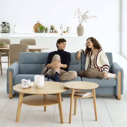 Stressless Fiona - 3 Seat Sofa (Wood Arm)