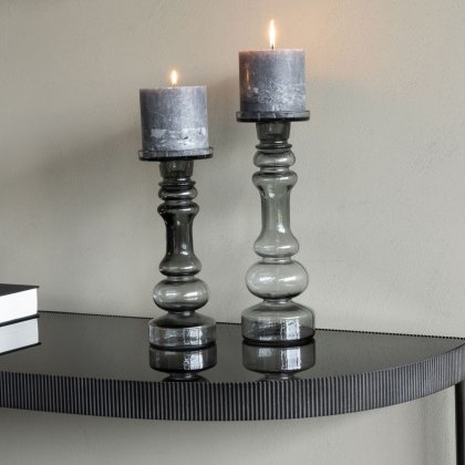 Vitrum - Glass Candle Holder (35cm)