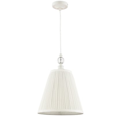 Laura Ashley - Ellis Pendant Satin Cream and Crystal With Shade