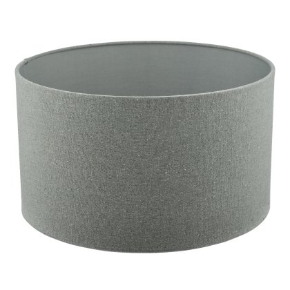 Dar - Pyramid Grey Linen Drum Shade 35cm