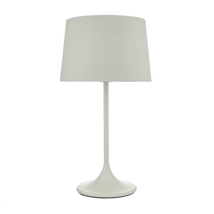 Dar - Funchal Table Lamp With Shade (Grey)