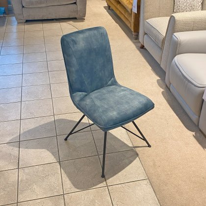 Lola - Dining Chair (Teal Fabric)