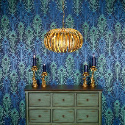 Dar - Atticus 5 Light Pendant Gold