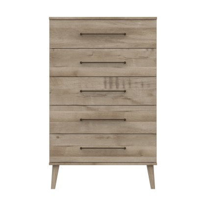 Dorset - Five Drawer Bedroom Chest (Soft Close)