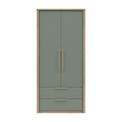 Exeter - Two Door Wardrobe with Drawers (Soft Close)