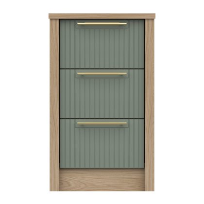 Exeter - Three Drawer Bedside Chest (Soft Close)