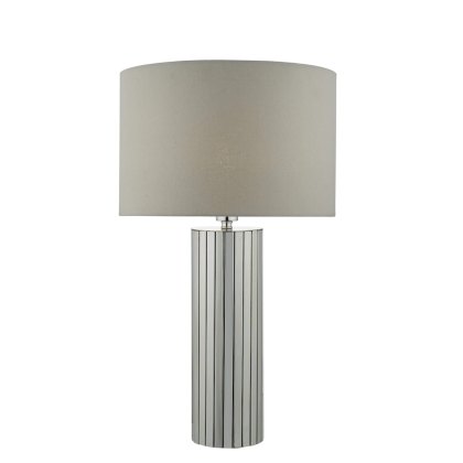 Dar - Cassandra Table Lamp Polished Chrome With Shade Dar - Cassandra Table Lamp Polished Chrome With Shade