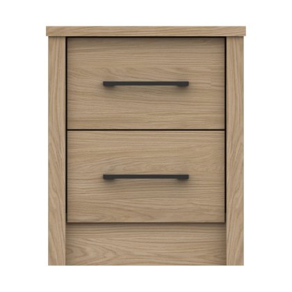 Newquay - Two Drawer Bedside Chest (Soft Close)