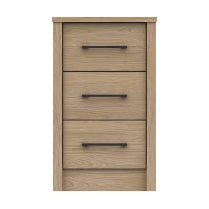 Newquay - Three Drawer Bedside Chest (Soft Close)