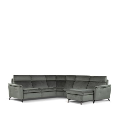 Nicoletti Home Falabella - Corner Group with Power Recliner