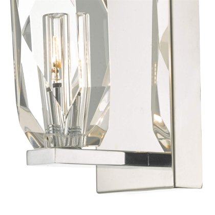 Dar - Crystal Wall Light Polished Chrome Crystal