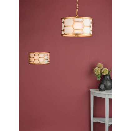 Dar - Epstein 1 Light Wall Light Gold Ivory