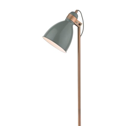 Dar - Frederick Task Floor Lamp Grey Copper