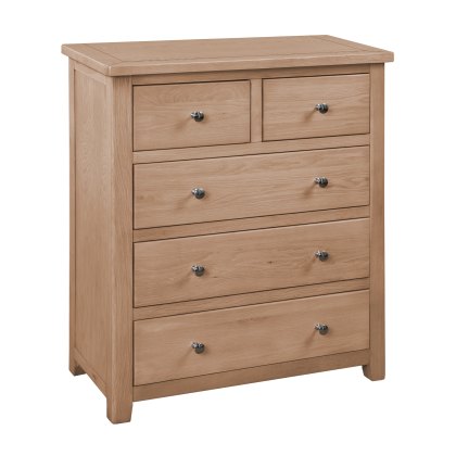 Hartford - 2+3 Drawer Chest (Oak)