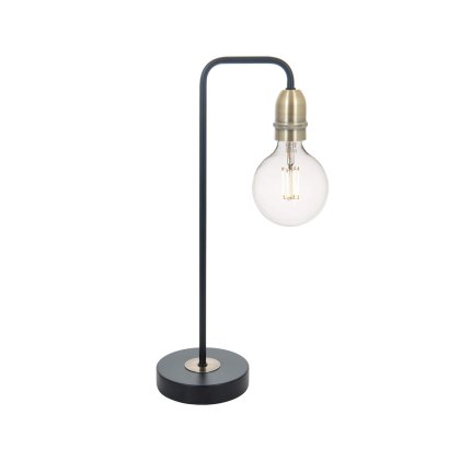 Dar - Kiefer Table Lamp Black & Antique Brass