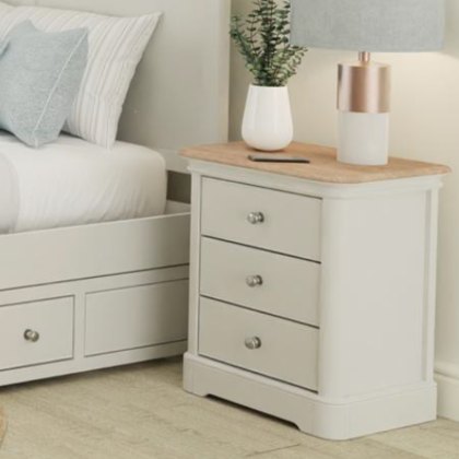Chartwell - Large 3 Drawer Bedside Chest