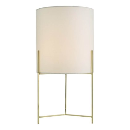 Dar - Michaela Table Lamp Satin Gold With Shade