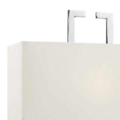 Dar - Nile Wall Light Polished Chrome With Shade