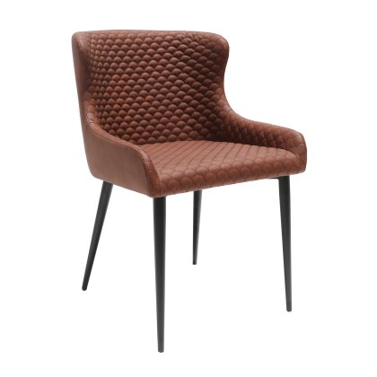 Gibralta - Dining Chair (Tan Faux Leather)