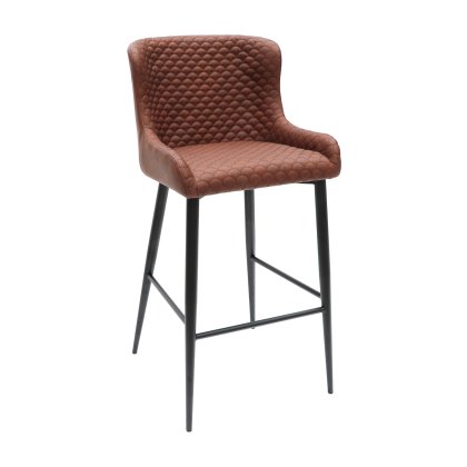 Gibralta - Bar Stool (Tan Faux Leather)
