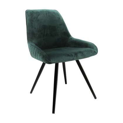Malta - Dining Chair (Forest Green Velvet)