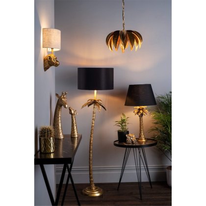 Dar - Raul Monkey Wall Light Gold With Shade