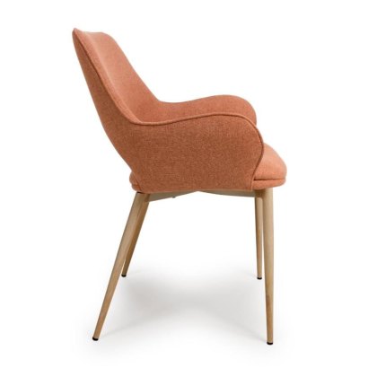 Sydney - Fabric Dining Chair (Brick)