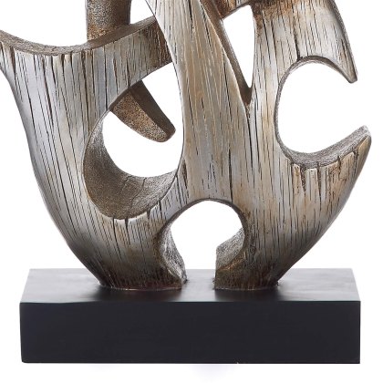 Dar - Sabre Table Lamp Silver Wood With Shade
