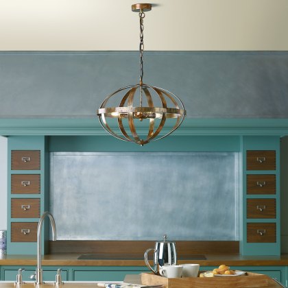 Dar - Symbol 3 Light Pendant (Petrol Copper)