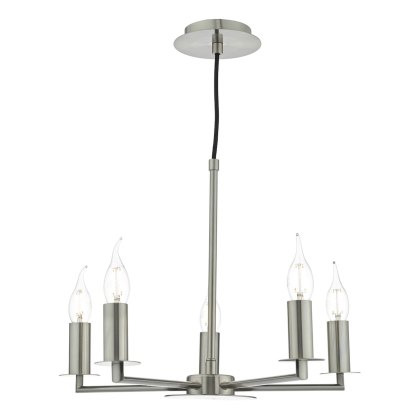 Dar - Tyler 5lt Pendant Satin Nickel Fitting Only