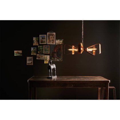 Dar - Yavanna Industrial 5 Light Pendant Oiled Copper