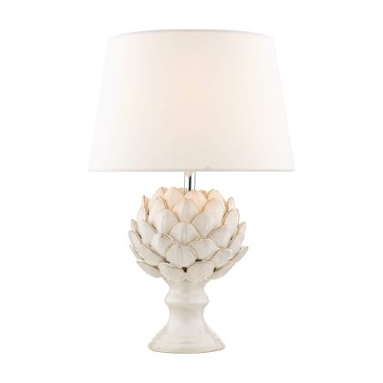Laura Ashley - Artichoke Ceramic Table Lamp With Shade Laura Ashley - Artichoke Ceramic Table Lamp With Shade