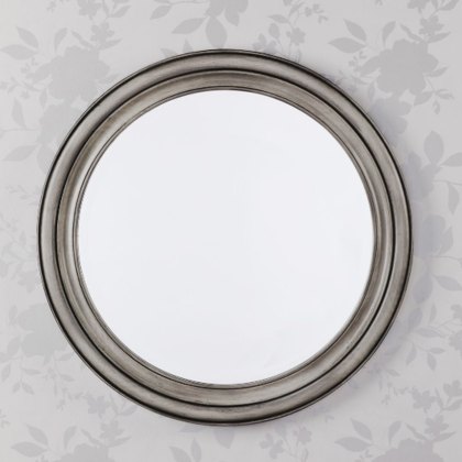 Laura Ashley - Tate Mirror Distressed Wood (60 X 60cm)