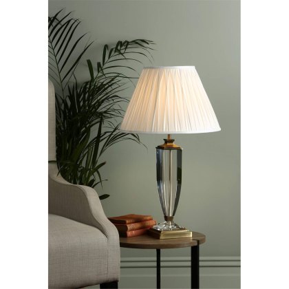 Laura Ashley - Carson Large Table Lamp Antique Brass Crystal Base Only