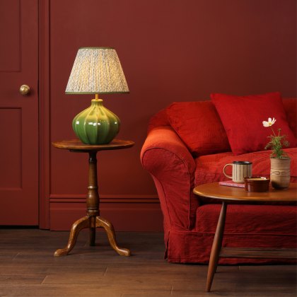 Dar - Amrita Ceramic Table Lamp Green and Antique Brass Base Only