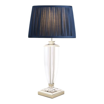 Laura Ashley - Carson Large Table Lamp Polished Nickel Crystal (Base Only)