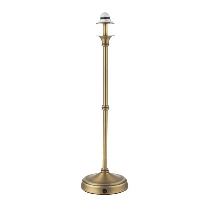 Dar - Dahl Rechargeable Table Lamp Matt Antique Brass Base Only LED