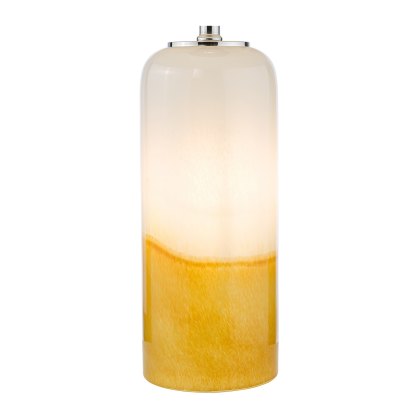 Dar - Deandra Table Lamp Yellow and White Art Glass Base Only
