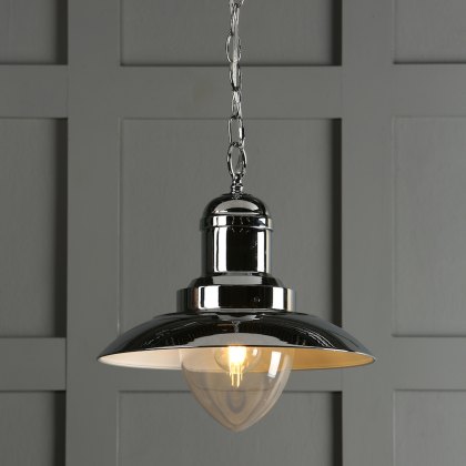 Laura Ashley - Corbridge Pendant Polished Chrome