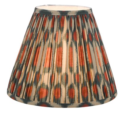 Dar - Ikat Red Cotton Tapered Drum Shade (30cm) Dar - Ikat Red Cotton Tapered Drum Shade (30cm)