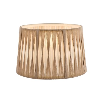 Laura Ashley - Gathered Pleat Cotton Shade Natural 35cm/14 inch Laura Ashley - Gathered Pleat Cotton Shade Natural 35cm/14 inch