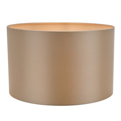 Dar - Lyris Taupe Cotton Drum Shade (40cm)